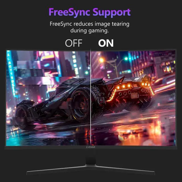 Z-Edge 27 inch Curved Gaming Monitor, FHD 1080P 300Hz 240Hz PC Monitor ...