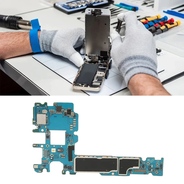Alt view image 4 of 5 - 64GB Unlock Motherboard Replacement for S8+, Professional PCB Unlock Main Logic Board, Phone Repair Replacement Part for S8+ (US Version)