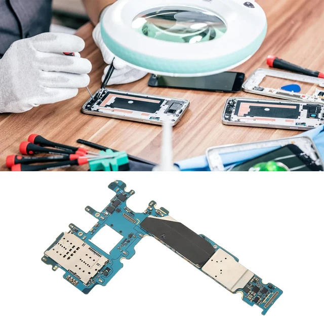 Alt view image 5 of 5 - 64GB Unlock Motherboard Replacement for S8+, Professional PCB Unlock Main Logic Board, Phone Repair Replacement Part for S8+ (US Version)