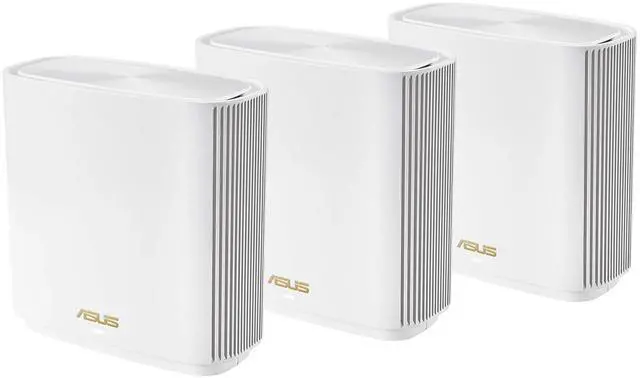 Main image of ASUS ZenWiFi Whole-Home Tri-band Mesh WiFi 6E System (ET9 3PK), Coverage up to 7,800 sq.ft, 7800Mbps, new 6GHz band, AiMesh, Lifetime Free Internet Security, Parental Control, EasySetup, Instant Gu