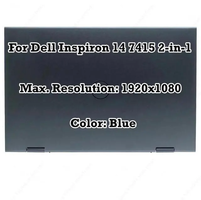 Main image of 14 for Dell Inspiron 14 7415 2-in-1 FHD 1920x1080 30pin LCD LED Touch Screen Glossy Digitizer LCD Display Complete Replacement (Blue)