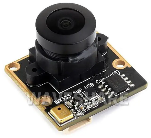 Main image of IMX335 5MP USB Camera (B) for Raspberry Pi 5/Jetson Orin Kit 2K Video Recording 175 Wide Angle Better Sensitivity in Low-Light Condition Wide Dynamic Range USB2.0 Port