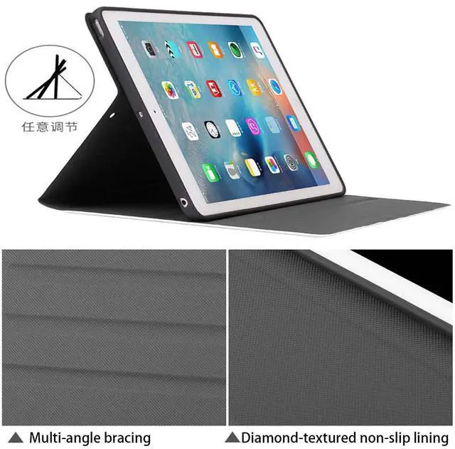 Alt view image 4 of 5 - ZHJLZQAI for ipad 10th Generation Case,ipad 10 Case 10.9 inch 2022,ipad 10.9 inch Case,Soft Rubber Back Cover,Auto Wake/Sleep,Slim Adjustable Viewing Angle Stand.Cat and Moon