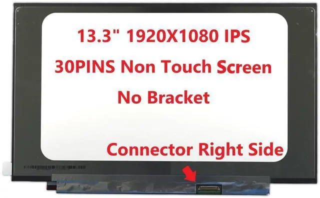 Alt view image 3 of 5 - FULLCOM New LCD Replacement Screen 13.3 Inch B133UAN01.0 WUXGA IPS 1920x1200 30 Pin Matte Compatible with M133NW4J R0 for Laptop/Display/Screen/LCD Application