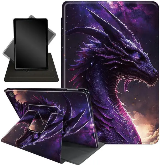 Main image of for Kindle Fire Max 11 Case (13th Generation, 2023 Release) 11",Mxfdegf 360 Degree Swiveling Stand Protective Cover with Auto Sleep/Wake,for All-New Fire 11 Max Tablet,Purple Dragon
