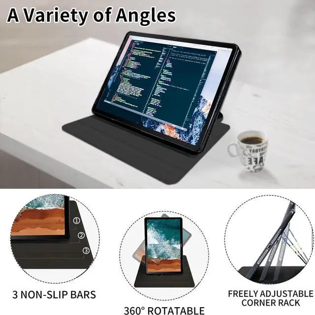 Alt view image 5 of 5 - for Kindle Fire Max 11 Case (13th Generation, 2023 Release) 11",Mxfdegf 360 Degree Swiveling Stand Protective Cover with Auto Sleep/Wake,for All-New Fire 11 Max Tablet,Purple Dragon