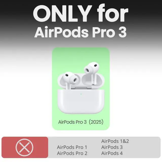 Alt view image 3 of 5 - Black Solid Wood for AirPods Pro 3 Case (2025), Raven of Prophecy
