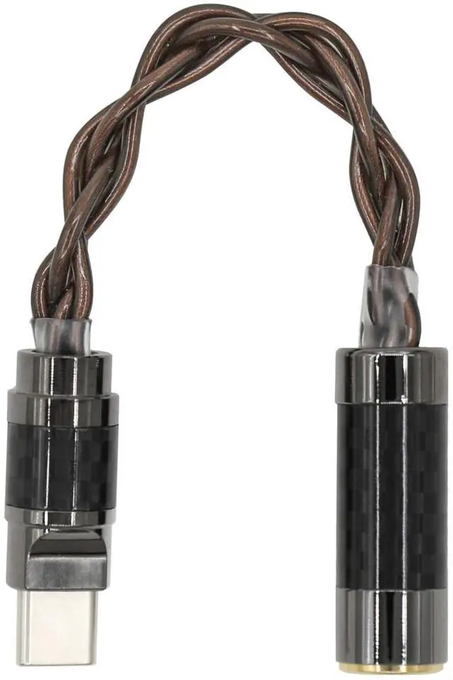 Main image of Elihp USB C Headphopne Jack Adapter,OCC 4 Cord Aux to USB C DAC Dongle with Dual Chip CX31993 MAX97220,Type-C to 3.5mm Headphone Adapter with in Ear Monitor Cable