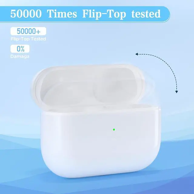 Alt view image 3 of 5 - Replacement Wireless Charging Case Only for Airpod Pro 1st 2nd Charger case with Charging Port Airpod Pro 1st / 2nd Charging case Support Wireless Airpod pro 1 Charger Cases (No Earbuds)