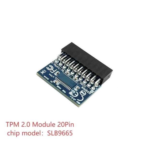 Alt view image 2 of 5 - HSSDTECH TPM 2.0 Module LPC 20Pin SLB9665 for Gigabyte GA-Z170X-Gaming
