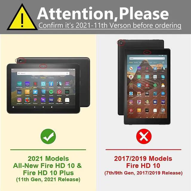 Alt view image 2 of 5 - Case for All-New Fire HD 10 Tablet (11th Generation 2021 Release) and Fire HD 10 Plus 2021, Multi-Angle Smart Stand Cover Auto Sleep/WakeCamouflage Deer American Flag