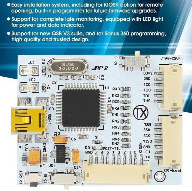 Alt view image 2 of 5 - ASHATA TX Programmer V2 for 360 Game Console, NAND for CR JTAG Programming, for 360 Mainboard Cable Repair Tools Set for CoolRunners inc, Phat and Slim, etc