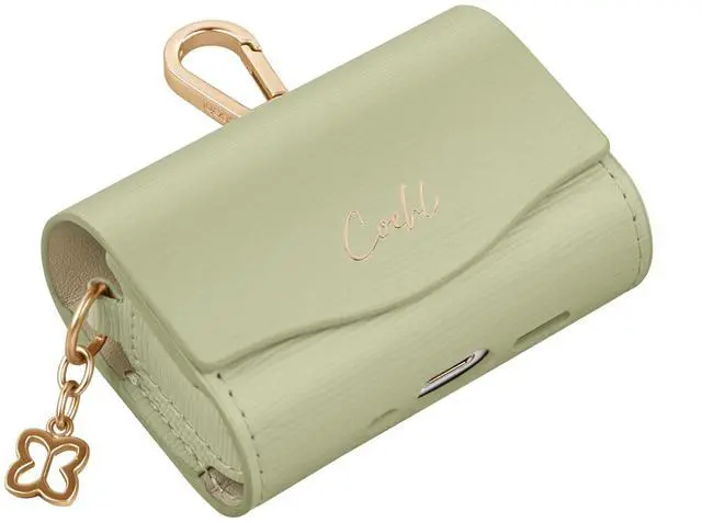 Alt view image 3 of 3 - UNIQ COEHL Mirelle Airpods Case Soft Pouch (Lint Green)