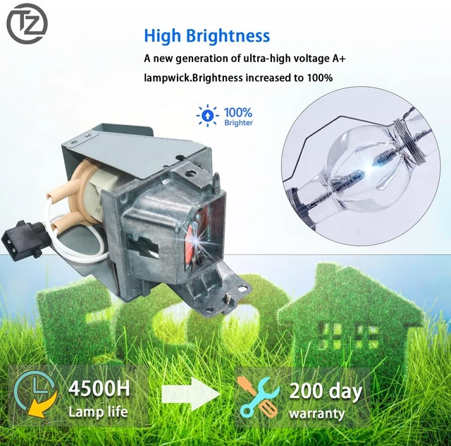 Alt view image 2 of 5 - TZRSQL A+ Quality BL-FP190E/SP.8VH01GC01 Replacement Projector Lamp Bulb for Optoma HD141X HD26 GT1080 GT1080darbee HD29darbee W316 DH1009 H182X S316 X316 EH200ST DS346 DW345 GT1070X S315 W310 X315