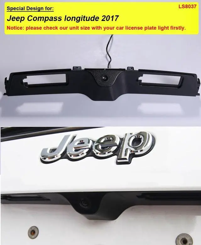 Alt view image 2 of 5 - Trunk Handle Rear View Backup Camera Night Vision Parking Camera Reverse Parking Assistance for Jeep Compass Longitude 2017