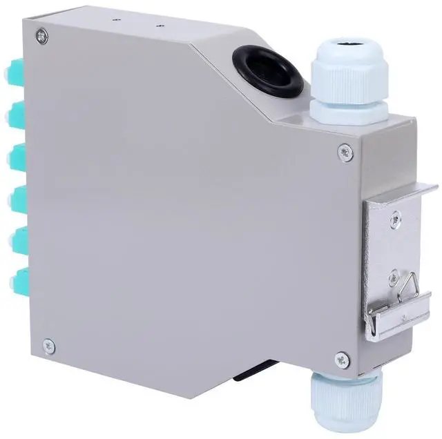 Alt view image 3 of 5 - Duogalia LC-OM3 6 Duplex 12 Port DIN Rail Fiber Optic Enclosure ODF (Includes Pigtail and 6PC Coupler)