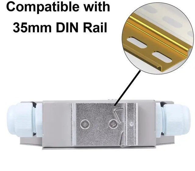 Alt view image 4 of 5 - Duogalia LC-OM3 6 Duplex 12 Port DIN Rail Fiber Optic Enclosure ODF (Includes Pigtail and 6PC Coupler)