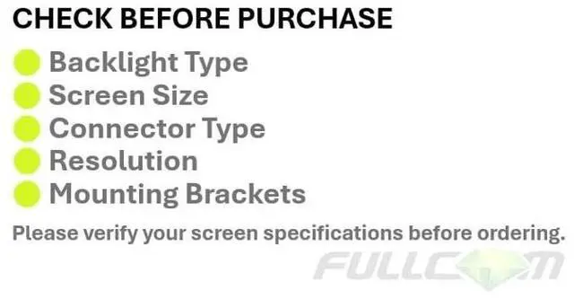 Alt view image 4 of 5 - FULLCOM New LCD Replacement Screen (Non Touch) 16.0 Inch IPS (No Brackets) MNG007QS4-2 WUXGA 1920x1200 30 Pin Matte for Lenovo PN SD11M52518 FRU 5D11M52520 for Laptop/Display/Screen/LCD Applicati