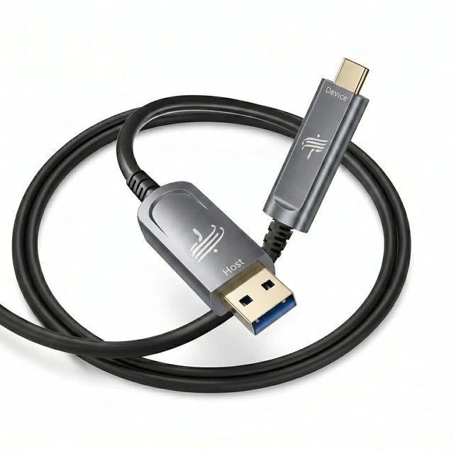 Main image of DWLCWY USB A to USB C Fiber Optic Cable 50FT, 10Gbps Active Optical