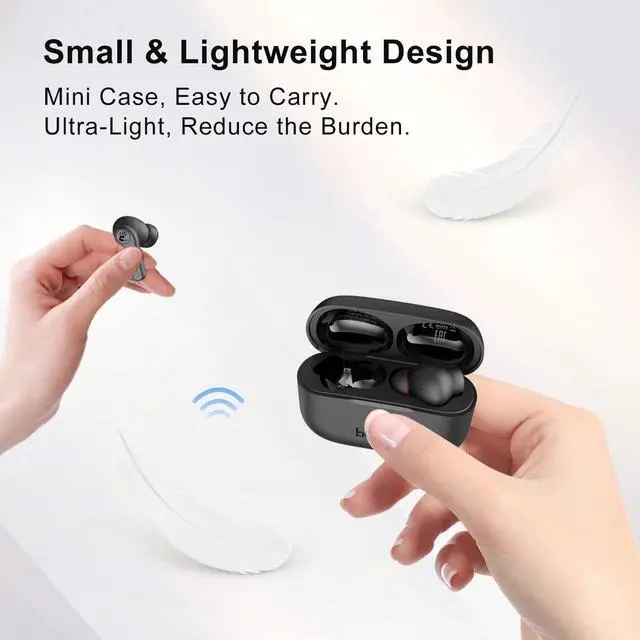 Alt view image 3 of 5 - Bloody M30 TWS True Wireless Earbuds, Bluetooth 5.0, 22H Playtime, Low Latency & Lightweight, Hybrid Diaphragm Deep Bass, IPX4 Rate Earphones with Mini Charging Case White (M30 - Black)
