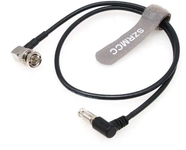 Alt view image 2 of 5 - SZRMCC 3m 12G SDI UHD 4K Micro BNC to Standard BNC Male Right Angle 75 Ohm High Density Video Coaxial Cable for Blackmagic Video Assist 5" Monitor, Camera, Studios