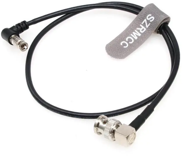 Alt view image 3 of 5 - SZRMCC 3m 12G SDI UHD 4K Micro BNC to Standard BNC Male Right Angle 75 Ohm High Density Video Coaxial Cable for Blackmagic Video Assist 5" Monitor, Camera, Studios