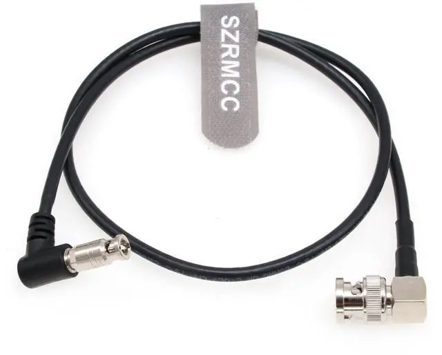 Alt view image 5 of 5 - SZRMCC 3m 12G SDI UHD 4K Micro BNC to Standard BNC Male Right Angle 75 Ohm High Density Video Coaxial Cable for Blackmagic Video Assist 5" Monitor, Camera, Studios