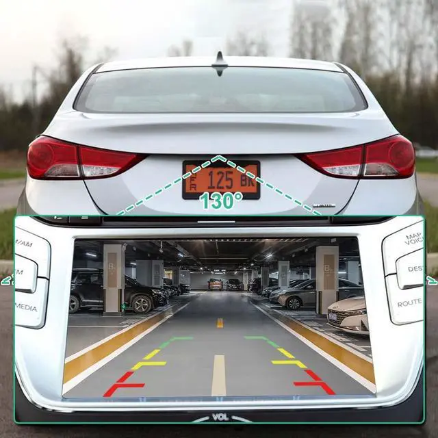 Alt view image 4 of 5 - 957503X105 Rear View Backup Camera Compatible with Hyundai Elantra 2011 2012 2013 2014, GreenYi Parking Assist Cam Replaces OE Number 957503X345, 957503X100, 957503X101, HY1960102, 590467