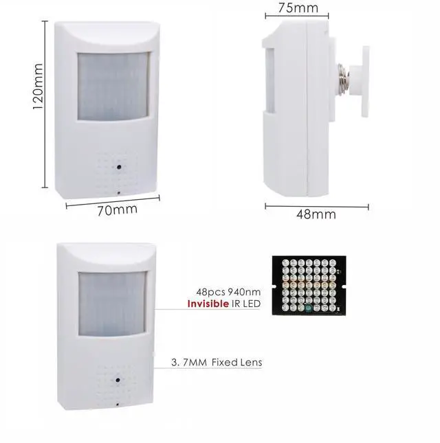 Alt view image 5 of 5 - 4K 8MP POE Hidden IP Security Camera, 3.7mm Pinhole Lens, Indoor Mini IP Camera, IP65 Plastic Housing,15m Night Vision, ONLY Compatible with Uniview NVR, NDAA Compliant