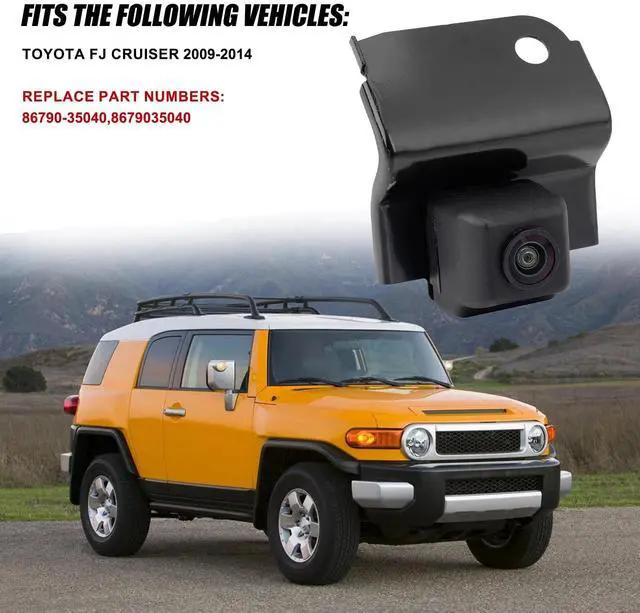 Alt view image 2 of 5 - Arokzn 86790-35040 Rear View Backup Camera Compatible with Toyota FJ Cruiser 2009-2014 Park Assist Camera Replaces # 8679035040