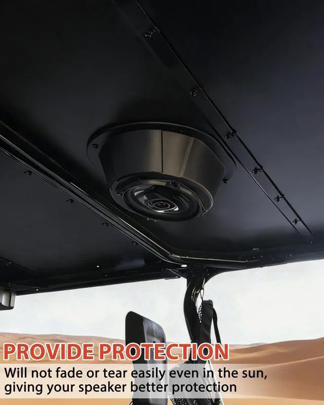 Alt view image 3 of 5 - KEWISAUTO UTV Roof Speakers Pods for Can-Am/Polaris/Kawasaki/Honda/Yamaha Accessories, Durable Universal 6x9 Overhead Speakers Panels Enclosures Holder(2PCS, Support Most of 6 by 9 Inch Speakers)