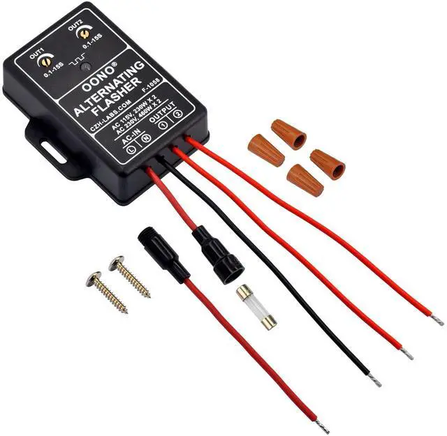 Alt view image 3 of 5 - AC 100-240V 2A Dual Output Alternating Flasher Module