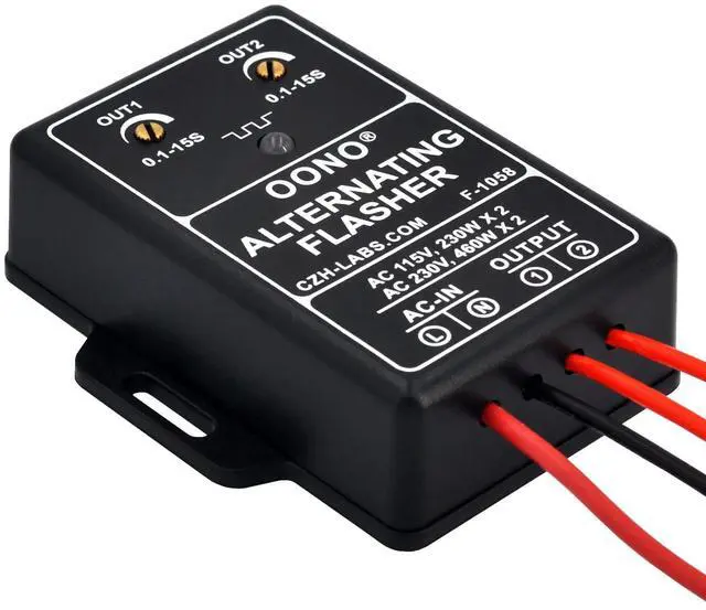 Alt view image 5 of 5 - AC 100-240V 2A Dual Output Alternating Flasher Module
