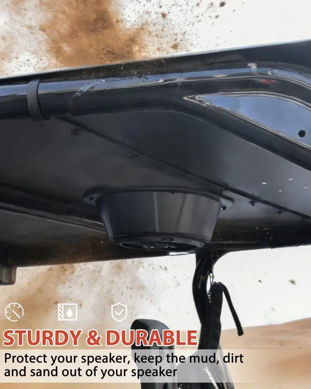 Alt view image 4 of 5 - KEWISAUTO UTV Roof Speakers Pods for Can-Am/Polaris/Kawasaki/Honda/Yamaha Accessories, Durable Universal 6x9 Overhead Speakers Panels Enclosures Holder(2PCS, Support Most of 6 by 9 Inch Speakers)