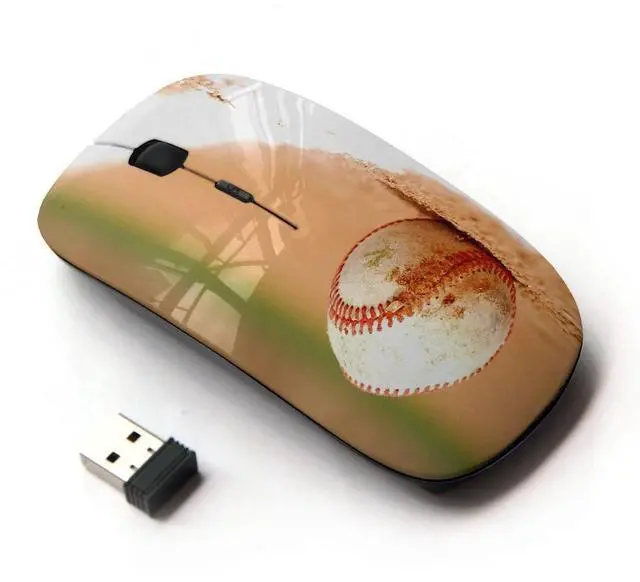 Main image of Graphic4You Baseball Theme Sports Design Ergonomic Wireless Mouse with Nano Receiver