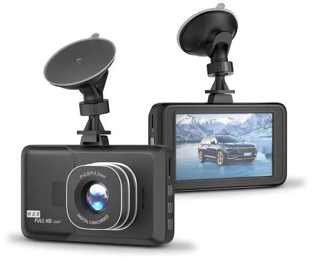 Main image of 3 Inch 1080p Full HD Dash Cam for Cars, 170 Degree Wide Angle Dashboard Camera with Super Night Vision, 24 Hour Continuous Recording, G-Sensor, Loop Recording and Motion Detection