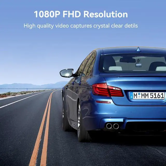 Alt view image 3 of 5 - 3 Inch 1080p Full HD Dash Cam for Cars, 170 Degree Wide Angle Dashboard Camera with Super Night Vision, 24 Hour Continuous Recording, G-Sensor, Loop Recording and Motion Detection