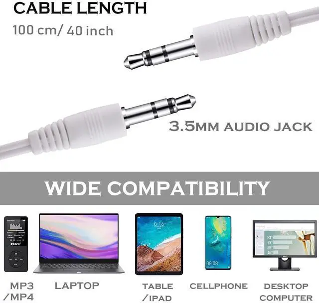 Alt view image 4 of 5 - CN-Outlet Wholesale Bulk Earbuds Headphones Individually Bagged 100 Pack for iPhone, Android, MP3 Player White