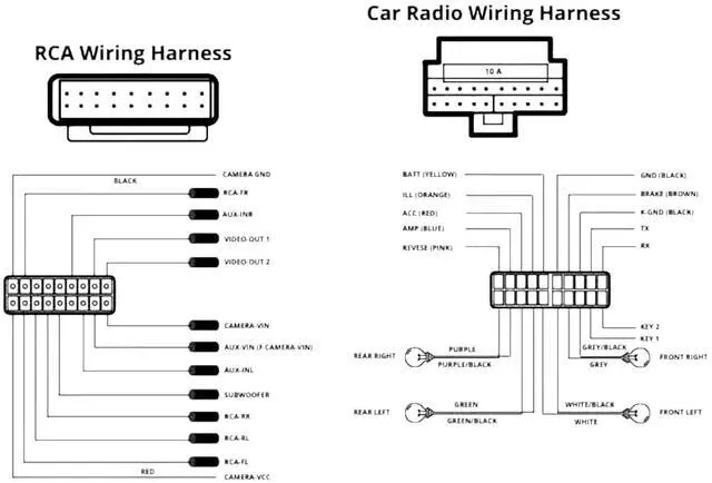 Alt view image 4 of 4 - 16 Pin Pioneer AVH-120BT / AVH-W4500NEX / DMH-1500NEX / DMH-2660NEX / DMH-W4600NEX / DMH-WT7600NEX Auto Stereo Wiring Harness