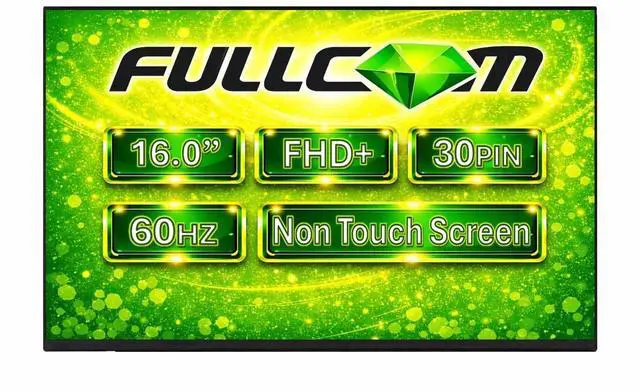 Main image of Fullcom New LCD Replacement Screen (Non Touch) 16.0 Inch IPS (No Brackets) LP160WU1-SPD1 WUXGA 1920x1200 30 Pin Matte for Dell DP/N DPN FNPN5 0FNPN5 OFNPN5 for Laptop/Display/Screen/LCD Application