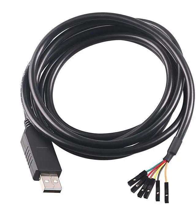 Alt view image 2 of 5 - Mendouconert USB to 6-Pin Dupont Header TTL 3V3 5V UART Cable 1.8m, USB to TTL Serial Converter Cable for Arduino, Raspberry Pi,FT232 Compatible (Level 5V)