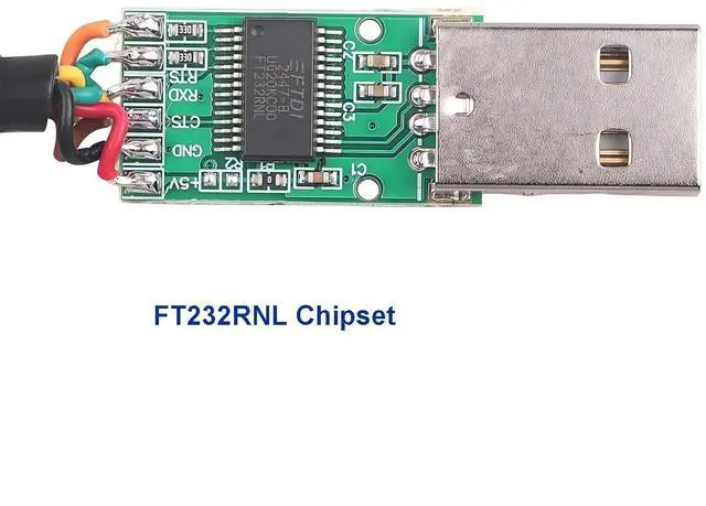 Alt view image 3 of 5 - Mendouconert USB to 6-Pin Dupont Header TTL 3V3 5V UART Cable 1.8m, USB to TTL Serial Converter Cable for Arduino, Raspberry Pi,FT232 Compatible (Level 5V)