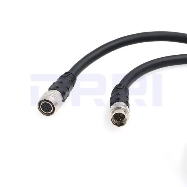 Alt view image 4 of 5 - DRRI Hirose HR10A-10P-12S to HR10A-10J-12P Extension Coaxial Cable fr SFCC CCD Camera (10M)