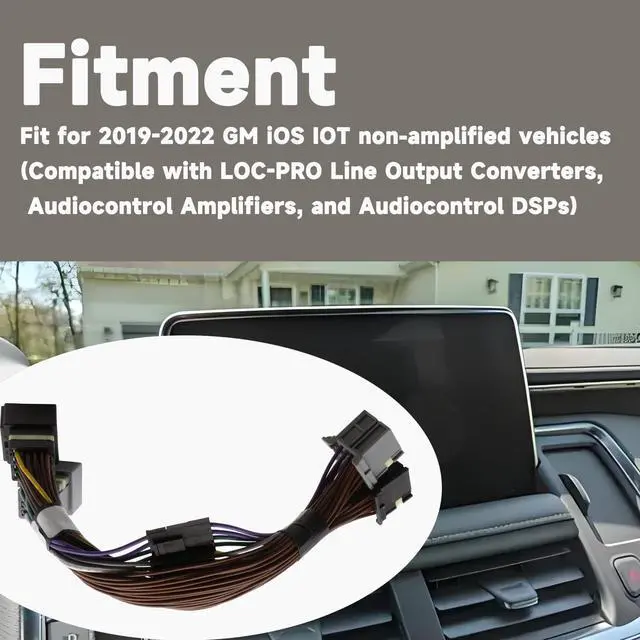 Alt view image 3 of 5 - ECOMARK Integration T-Harness fit for GM iOS IOT Non Amplified Vehicles 2019 2020 2021 2022 Replace LPHGM72