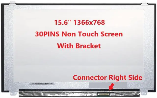 Alt view image 3 of 5 - FULLCOM New LCD Replacement Screen 15.6 Inch LP156WHB-TPC1 HD 1366x768 (with Brackets) 30 Pin Glossy for Laptop/Display/Screen/LCD Application