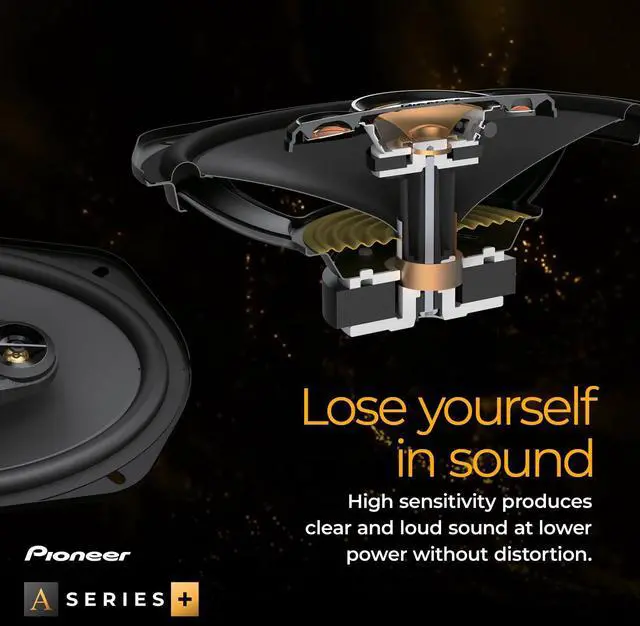 Alt view image 5 of 5 - PIONEER A-Series PlusTS-A6901C 6 x 9 2-Way Speakers (Pair) 450W Max, Crisp Highs + Clear Vocals, Enhanced Bass, Ideal Factory Upgrade, Installation Adaptors Included