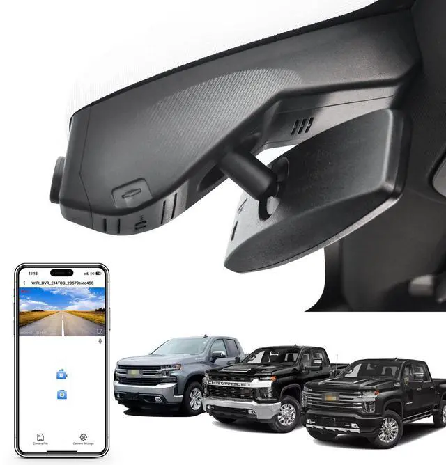 Main image of Mangoal STARVIS 2 Front 4K HDR Dash Cam IMX678, Fit for Chevy Silverado 1500 2019-2021, 1500 Limited 2022 and HD 2020-2023 (Model A), 5GHz WiFi, GPS, 64GB