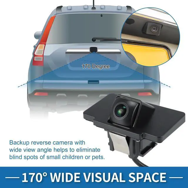 Alt view image 3 of 5 - A ABSOPRO Rear View Camera for Kia Cadenza 2014 2015 2016 Park Assist Backup Reverse Camera Replace No.95760-E8000/95760-3R500/95760E8000/957603R500/KI1960124