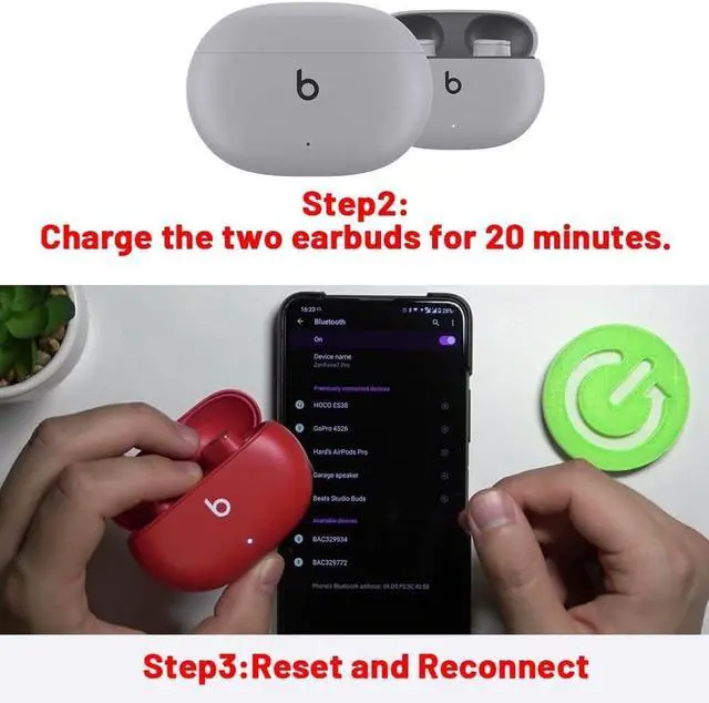Alt view image 4 of 5 - Single Right Ear Bud Replacement for Beats Fit Pro(Stone Purple)
