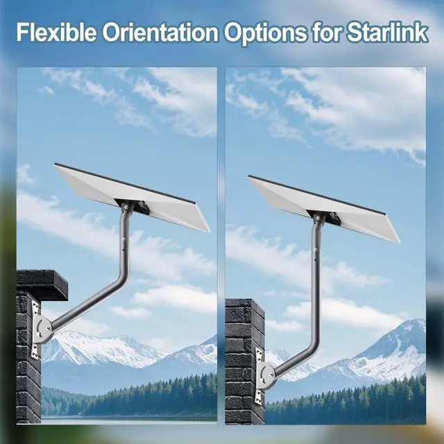 Alt view image 3 of 5 - 22 Inch Gen 3 Mount for Starlink, Adjustable Mounting Kit Compatible with V3 Starlink Standard Dish, Long Wall/Roof Mount for Starlink